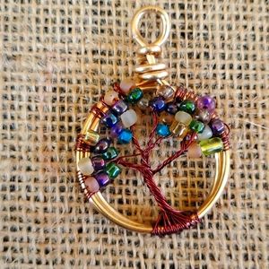 Handmade tree of life pendant